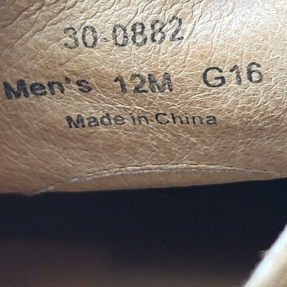 Trask Corbin Tan Suede Wingtip Oxford 12M Mens Vibram Sole Brogue Derby main image 9
